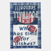 誰が料理の時間を…サッカーのシーズン!! キッチンタオル (縦)