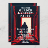 誰が殺したのか ミステリー殺人事件のディナー・パーティ 招待状 (正面/裏面)