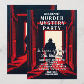 誰が殺したのか ミステリー殺人 謎解きディナー 招待状 (正面/裏面)