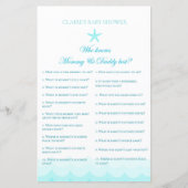 誰が母とパパを知っている – 赤ちゃんシャワーゲーム (正面)