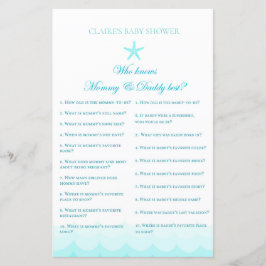 誰が母とパパを知っている – 赤ちゃんシャワーゲーム