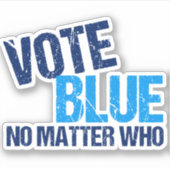 誰が民主的なパーティー シール (正面)