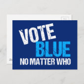 誰が民主的なパーティー ポストカード (正面/裏面)