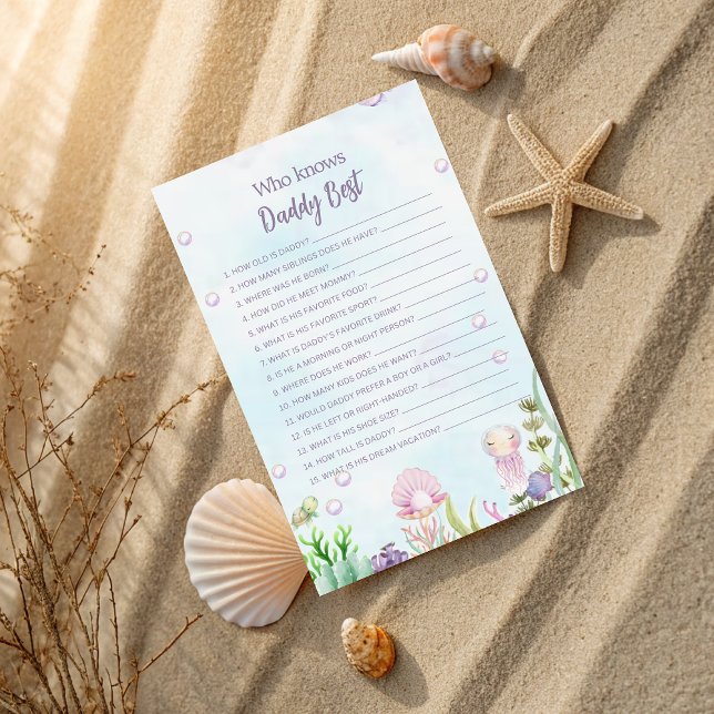 誰が海の赤ん最高の坊のシャワーゲームの下でパパを知っている (クリエイターアップロード済み)