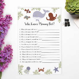 誰が海の赤ん最高の坊のシャワーゲームの下でママを知っている