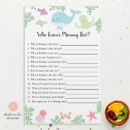 誰が海の赤ん最高の坊のシャワーゲームの下でママを知っている