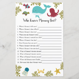 誰が海の赤ん最高の坊のシャワーゲームの下でママを知っている