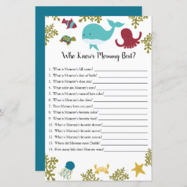 誰が海の赤ん最高の坊のシャワーゲームの下でママを知っている