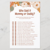 誰が溝深い赤ちゃんシャワーゲームと言った (正面)