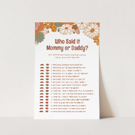 誰が溝深い赤ちゃんシャワーゲームと言った