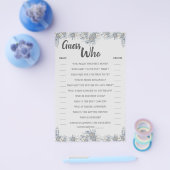 誰が灰色のフローラシャワーゲームカード チラシ (シングル)