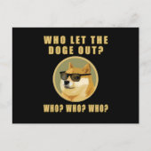 誰が犬の犬のミーム ポストカード (正面)