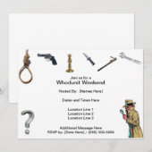 誰が犯人か週末の招待状 招待状 (正面/裏面)