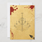 誰が犯人？殺人ミステリーの血まみれパーティー 40歳 50歳 60歳 招待状 (裏面)