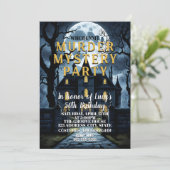 誰が犯人？殺人ミステリー探偵未解決事件パーティー 招待状 (スタンド正面)