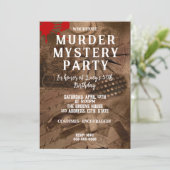 誰が犯人？殺人ミステリー誕生日パーティーの招待状 招待状 (スタンド正面)