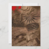 誰が犯人？殺人ミステリー誕生日パーティーの招待状 招待状 (裏面)