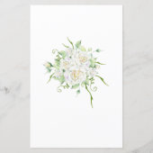 誰が白のバラエレガントスブライダルシャワーゲーム (裏面)