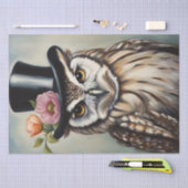 誰が着て最高のる?トップハットデカップフクロウ 薄葉紙 (クラフト)