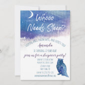 誰が睡眠夜のフクロウの睡眠を必要とする 招待状 (正面)