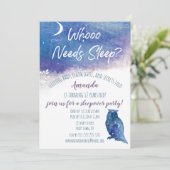 誰が睡眠夜のフクロウの睡眠を必要とする 招待状 (スタンド正面)