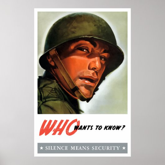 誰が知りたい? ポスター (正面)