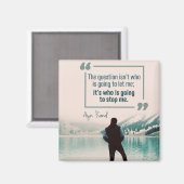 誰が私にストップ行く マグネット (正面/裏面)