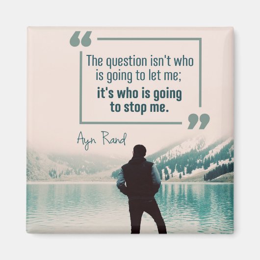 誰が私にストップ行く マグネット (正面)