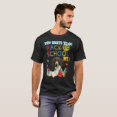 誰が私のドイツ短編学校に戻りたい Tシャツ (正面フル)