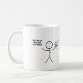 誰が私のホッパーにチーズボールを入れた コーヒーマグカップ (左)