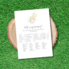 誰が私のママベビーふりかけゲームカード