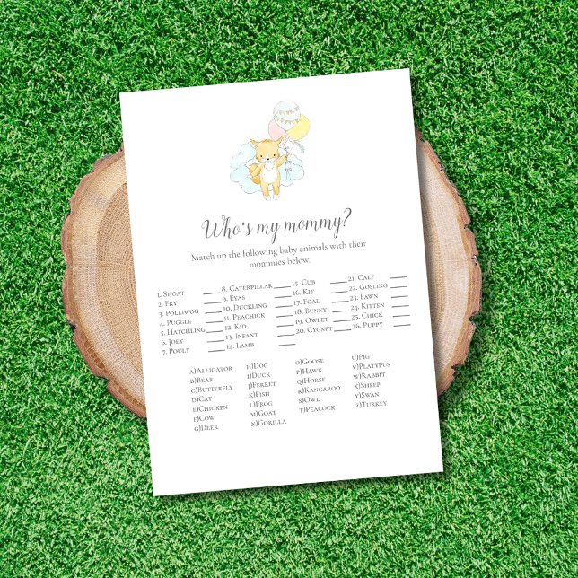 誰が私のママベビーふりかけゲームカード (クリエイターアップロード済み)