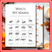 誰が私のママ赤ちゃんシャワーゲーム小さなかぼちゃだ 招待状