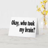 誰が私の脳を奪った カード (黄色い花)