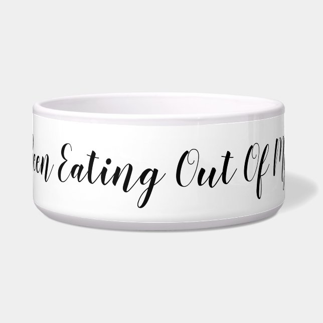 誰が私の食べボールから出た？メッセーおもしろいジ ボウル (正面)