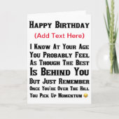 誰が私はそれを渡されたと言った カード (正面)