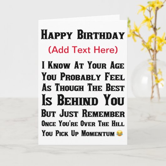 誰が私はそれを渡されたと言った カード (黄色い花)