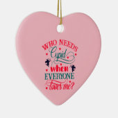 誰が私を愛するときキューピッドを必要とする， ZFJ セラミックオーナメント (右)