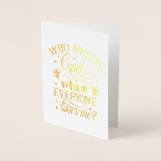誰が私を愛するときキューピッドを必要とする, ZFJ 箔カード (正面)