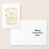 誰が私を愛するときキューピッドを必要とする, ZFJ 箔カード (ディスプレー)