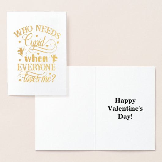 誰が私を愛するときキューピッドを必要とする, ZFJ 箔カード (ディスプレー)