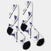 誰が私を正常だと言った?ベルカーブギークユーモア ソックス (右)