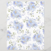 誰が私ダスティブルーフローラブライダルシャワーゲーム (裏面)