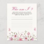 誰が私蝶ブライダルシャワーゲーム (正面)