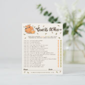 誰が秋の赤ちゃんシャワーのゲーム (スタンド正面)