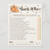 誰が秋の赤ちゃんシャワーのゲーム (正面)