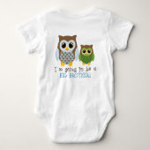 誰が秘密の兄を持っているか推測 ベビーボディスーツ (裏面)