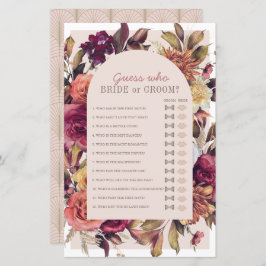 誰が紅葉ブライダルシャワーゲーム