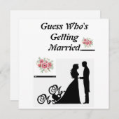 誰が結婚するか推測する招待状 (正面/裏面)