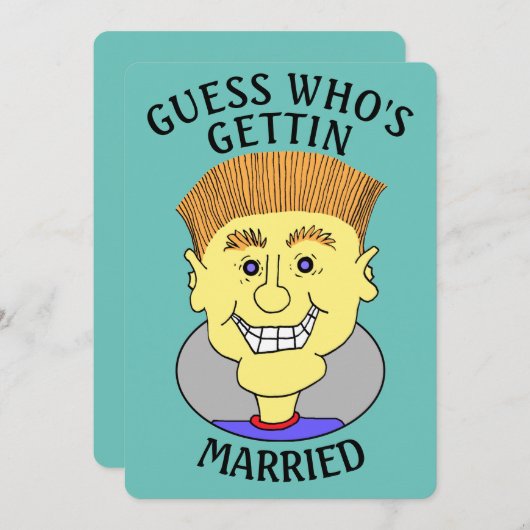 誰が結婚すると思う? - 招待状 (正面/裏面)